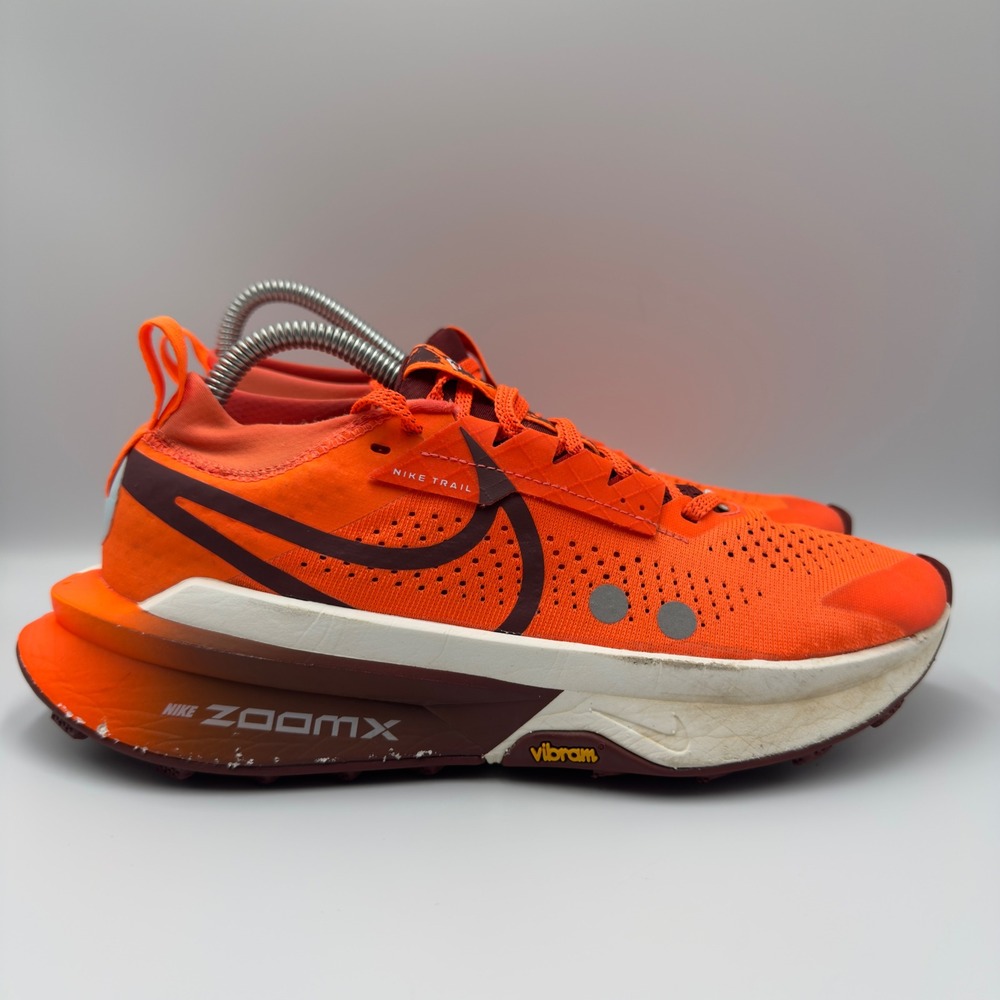 Nike Zegama 2 Mens Size 7 Trail Running Shoes Vibram ZoomX Orange FD6444-800